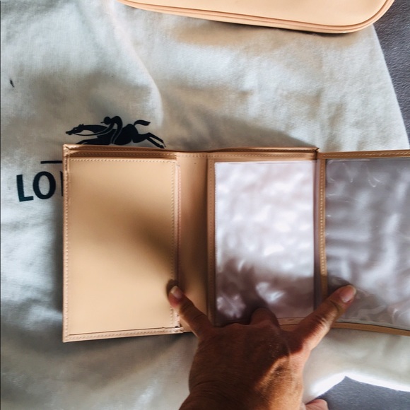 Genuine leather tote & matching wallet - Picture 3 of 12